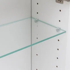Spiegelschrank Bobbi 120cm Modell 1 3 Türen und LED-Beleuchtung - weiß