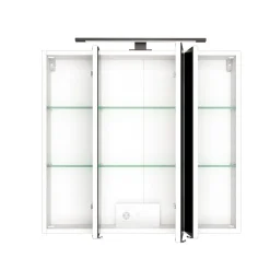 Spiegelschrank Dusan 80cm mit 3 Türen - weiß