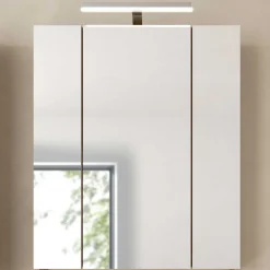 Spiegelschrank Ice Xonox - mattschwarz/Nox Oak - 60x70x18 cm