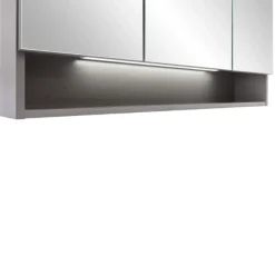 Spiegelschrank Karan 60cm 3 Türen mit Beleuchtung - anthrazit