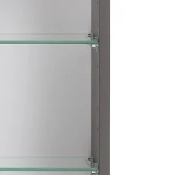 Spiegelschrank Karan 60cm 3 Türen mit Beleuchtung - anthrazit
