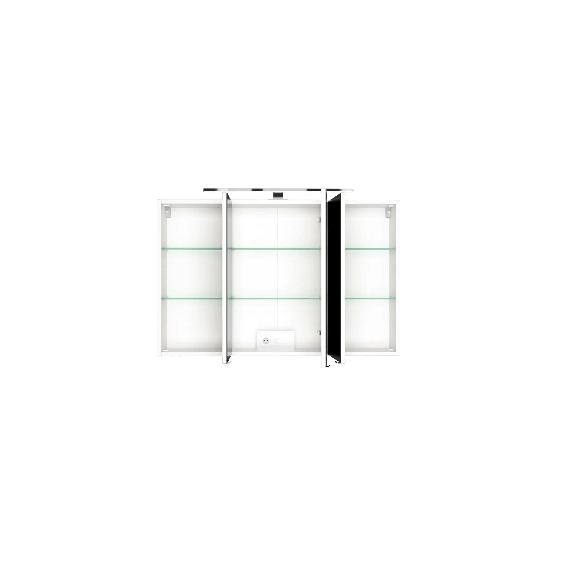 Spiegelschrank Pisca 100cm 3 Türen - graphitgrau