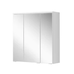 Spiegelschrank Pollet 60cm 3 Türen - weiß
