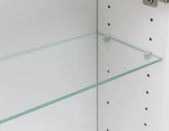 Spiegelschrank Portofino | Inklusive Beleuchtung | 80 x 20 x 64 cm | Weiß