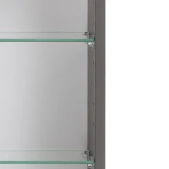 Spiegelschrank Vikas 120cm 3 Türen mit Beleuchtung - Eiche