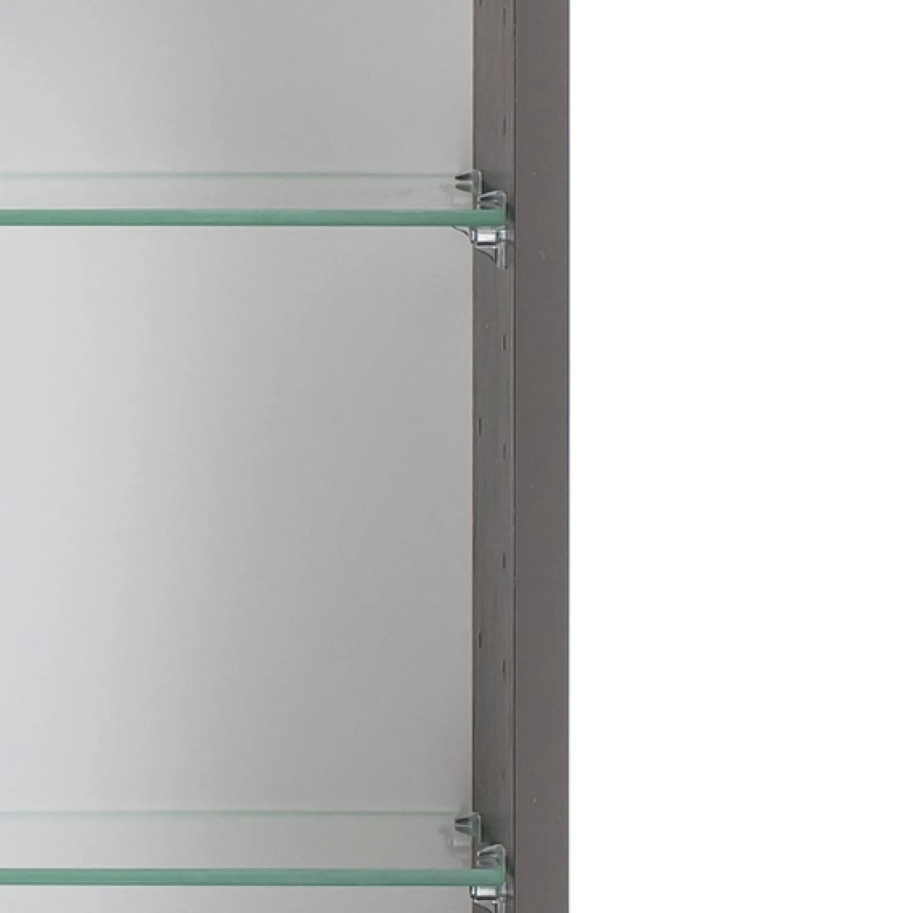 Spiegelschrank Vikas 120cm 3 Türen mit Beleuchtung - Eiche