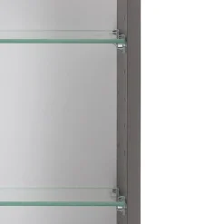 Spiegelschrank Vikas 100cm 3 Türen mit Beleuchtung - anthrazit