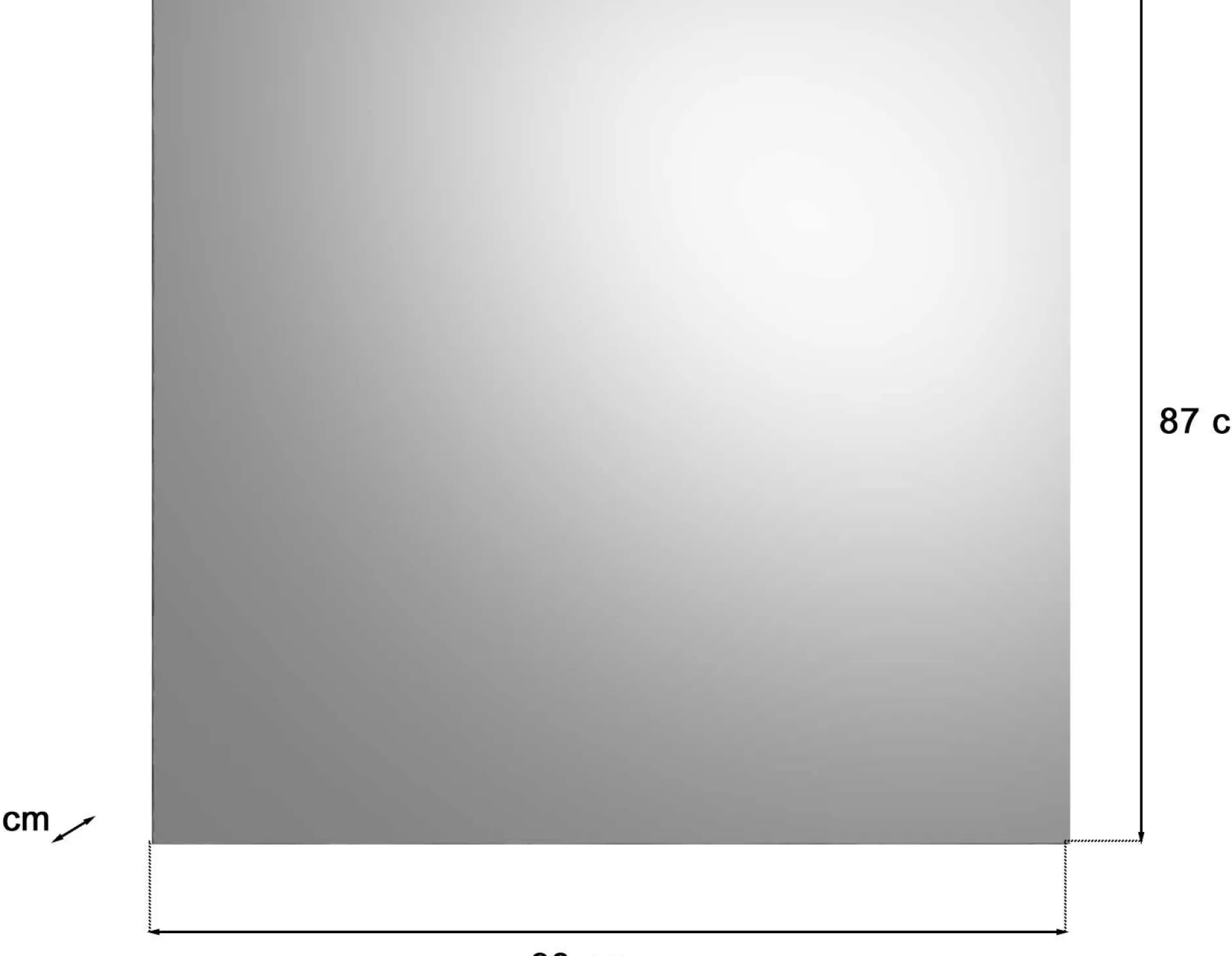 Spiegel Scout Xonox - Rauchsilber - 90x87x2 cm