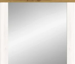 Spiegel Verona Xonox in Sibiu Lärche Imitation - 82x70x4 cm - Weiß/Natur