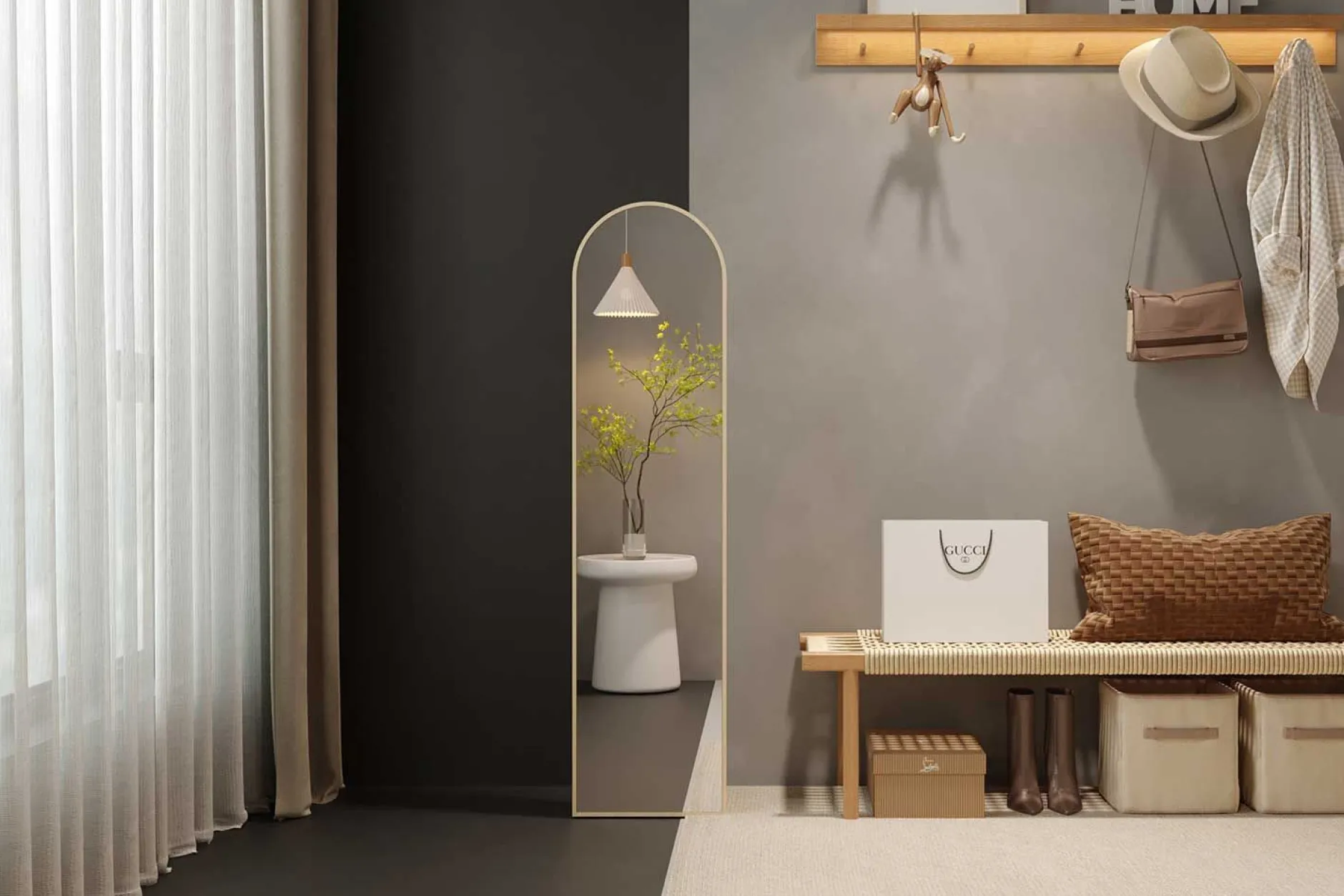 Standspiegel Rosalie | 40 x 160 cm | Old Oak Design