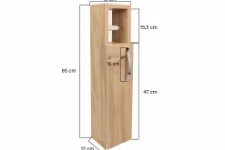 Star Badezimmerschrank | 100 % MELAMIN | Eiche