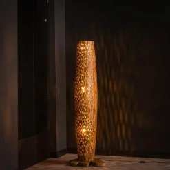 Stefanos Stehlampe 145 cm-recyceltes Teakholz