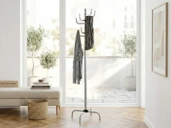 Stehende Garderobe | Ø37 x 180 cm | Farbe Silber