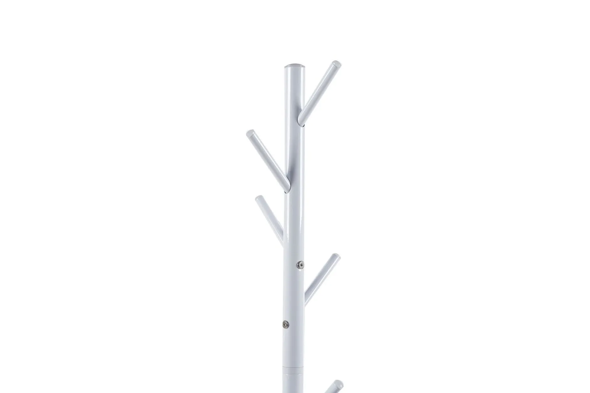 Steh-Garderobe Kassie | Ø48 x 174 cm | Weiß / Metall