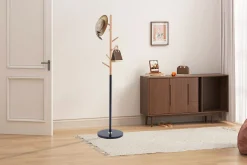 Steh-Garderobe Viola | Ø37 x 172 cm | Buche / Metall