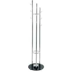 Steh-Garderobe | Ø40 x 183 cm | Schwarz