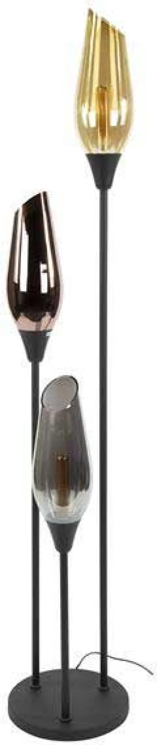 Stehleuchte Cocoon - Ø35x168cm - 3 Lampen - Glas