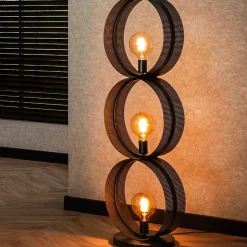 Stehleuchte Ring - 40x30x122cm - Metall - anthrazit