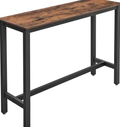 Stehtisch Isolde 120x40 industrial - braun/schwarz