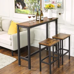Stehtisch Isolde 120x40 industrial - braun/schwarz