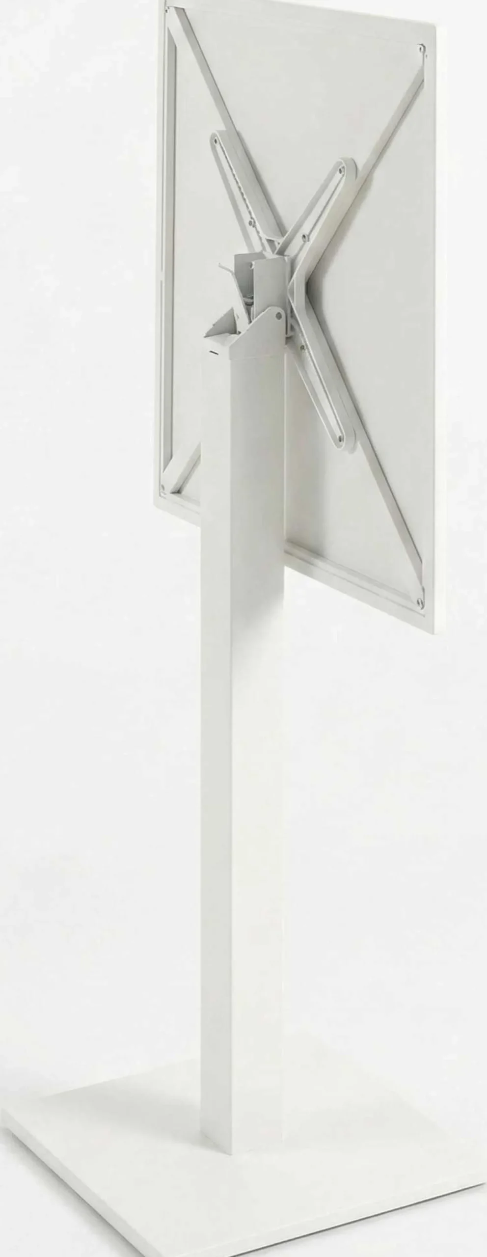 Stehtisch Prada Gescova - Aluminium - 70x70cm - Weiß