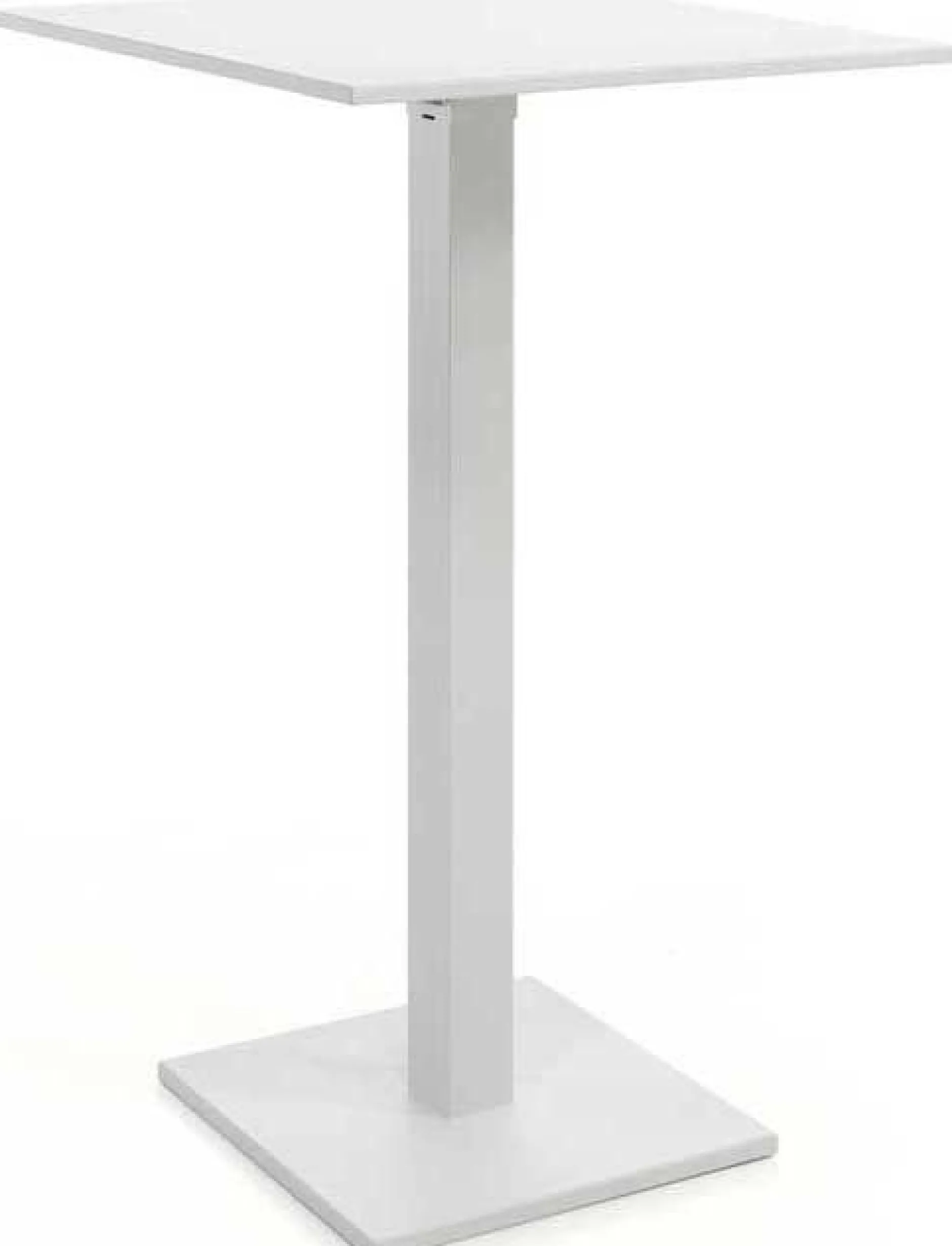 Stehtisch Prada Gescova - Aluminium - 70x70cm - Weiß