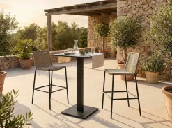 Stehtisch Prada Gescova - Aluminium - 70x70 cm - Dunkelgrau
