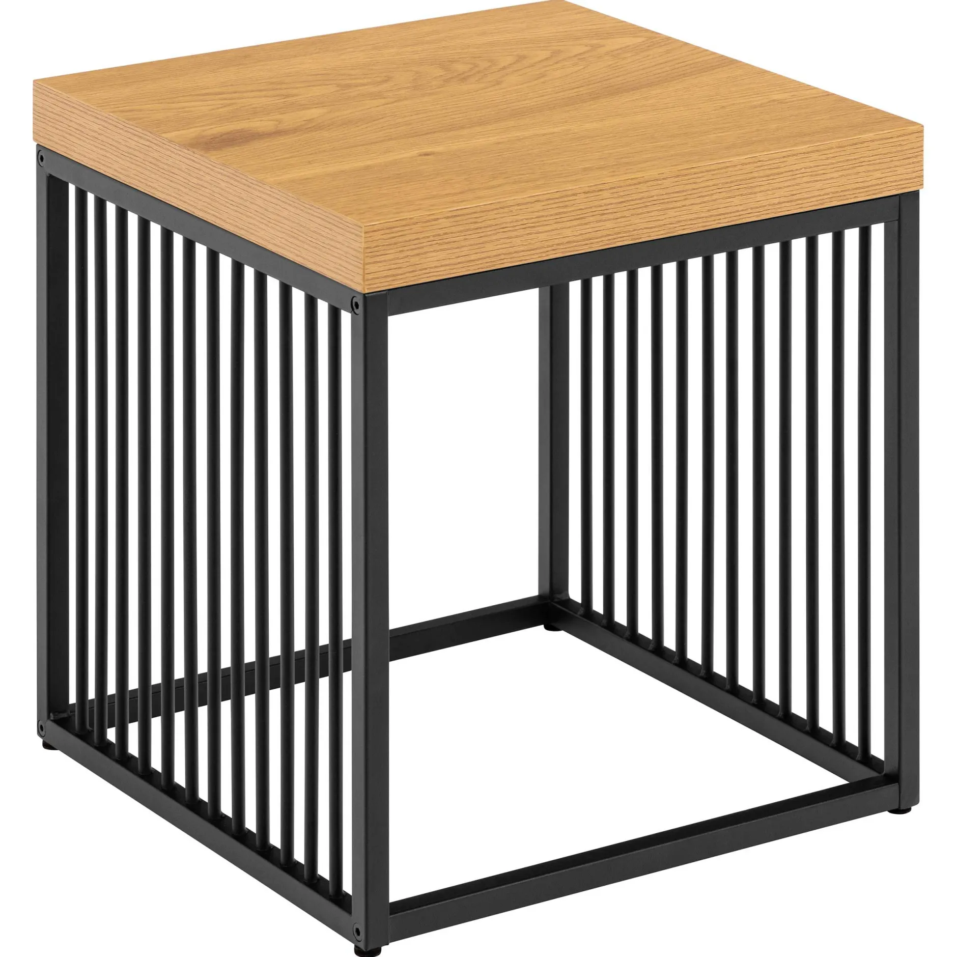 Strington Beistelltisch - 40x40x42 cm - Wildeiche/schwarz