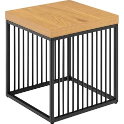 Strington Beistelltisch - 40x40x42 cm - Wildeiche/schwarz