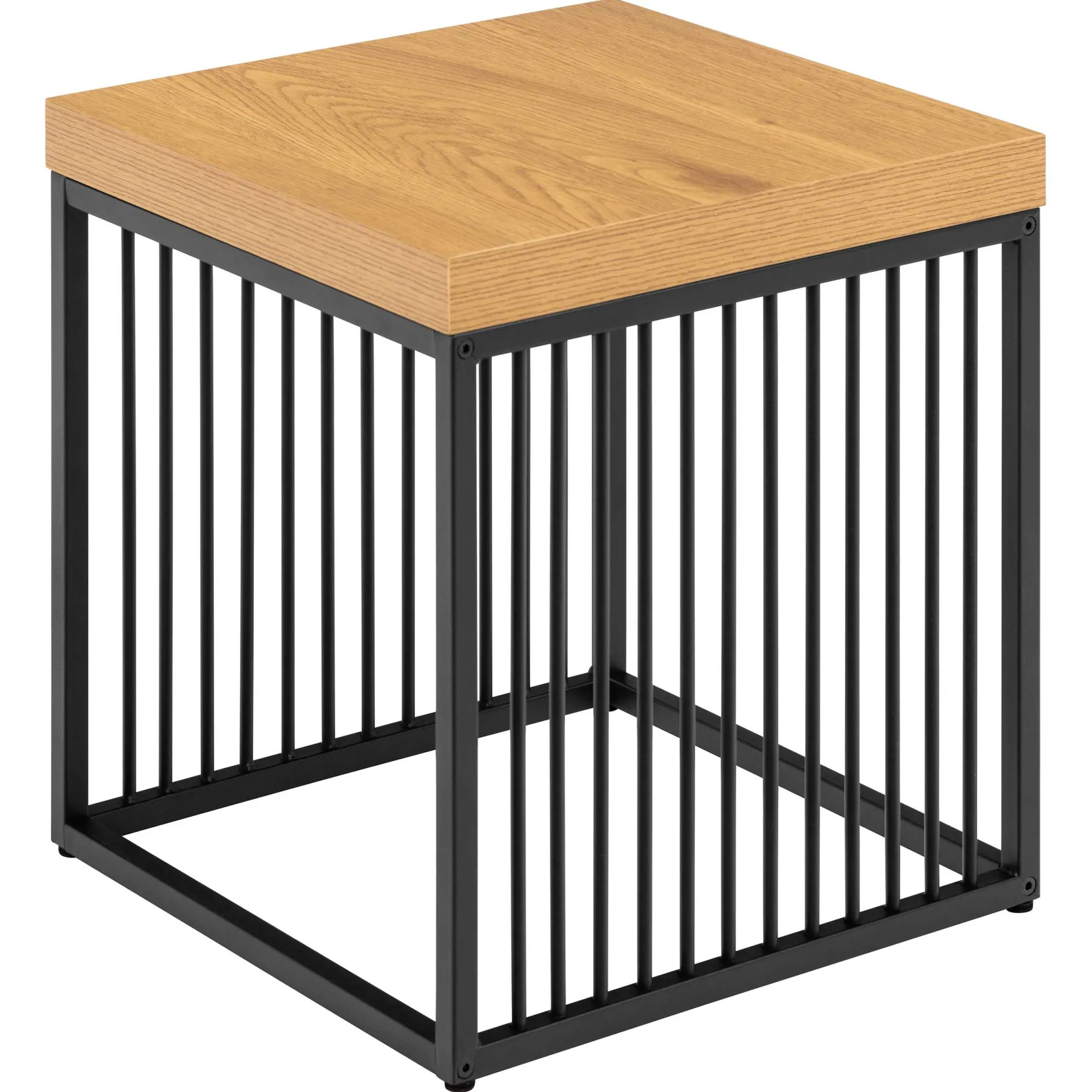 Strington Beistelltisch - 40x40x42 cm - Wildeiche/schwarz