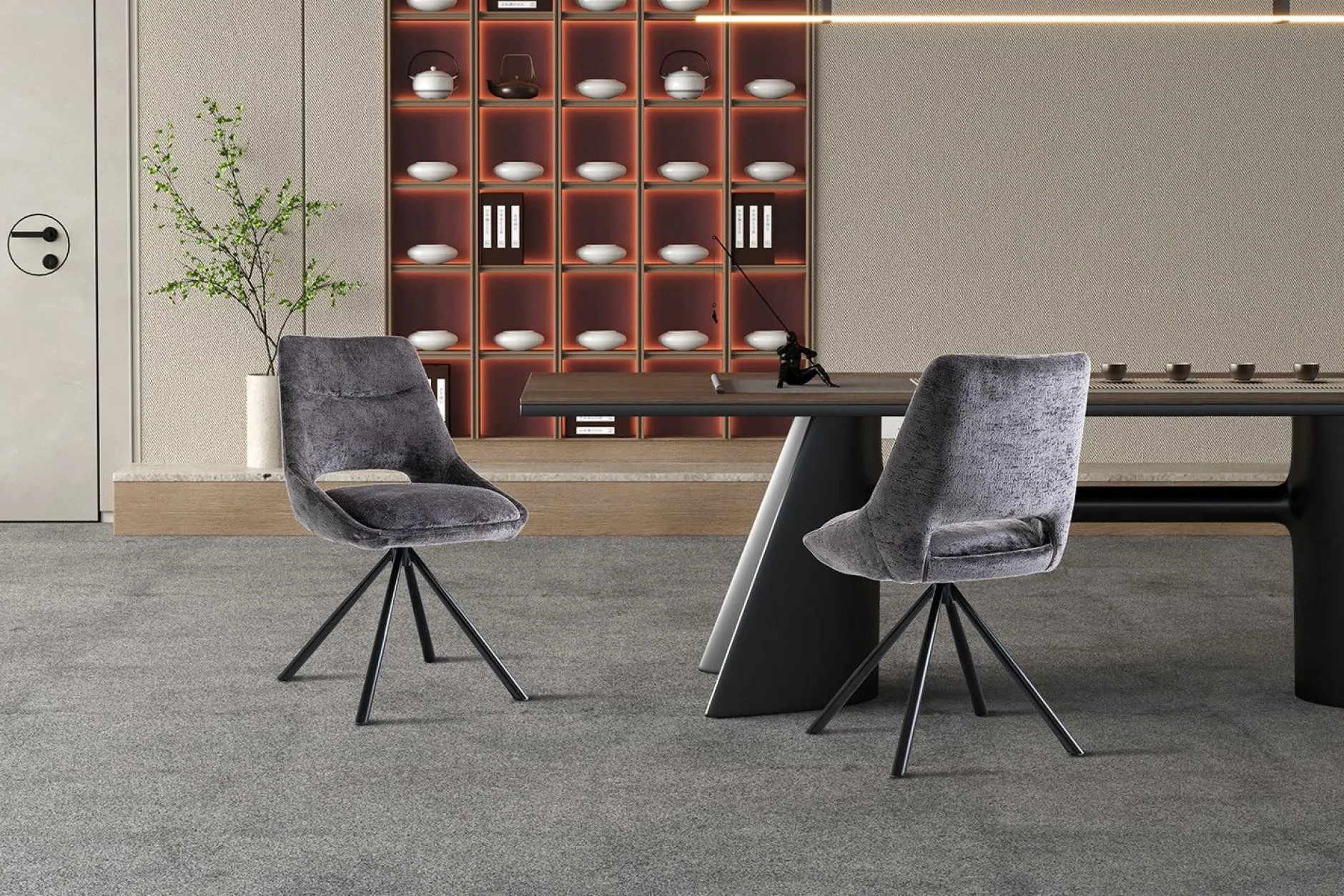 Stuhl Dante | 51 x 60 x 86 cm | Grau