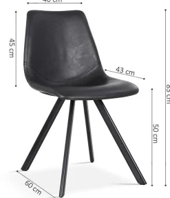 Stuhl Emmy - schwarz