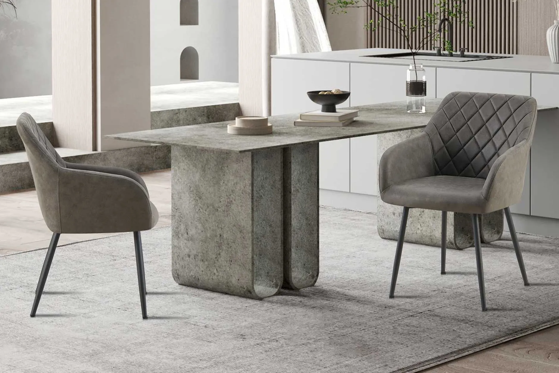 Stuhl Evita | 56 x 62 x 82 cm | Grau