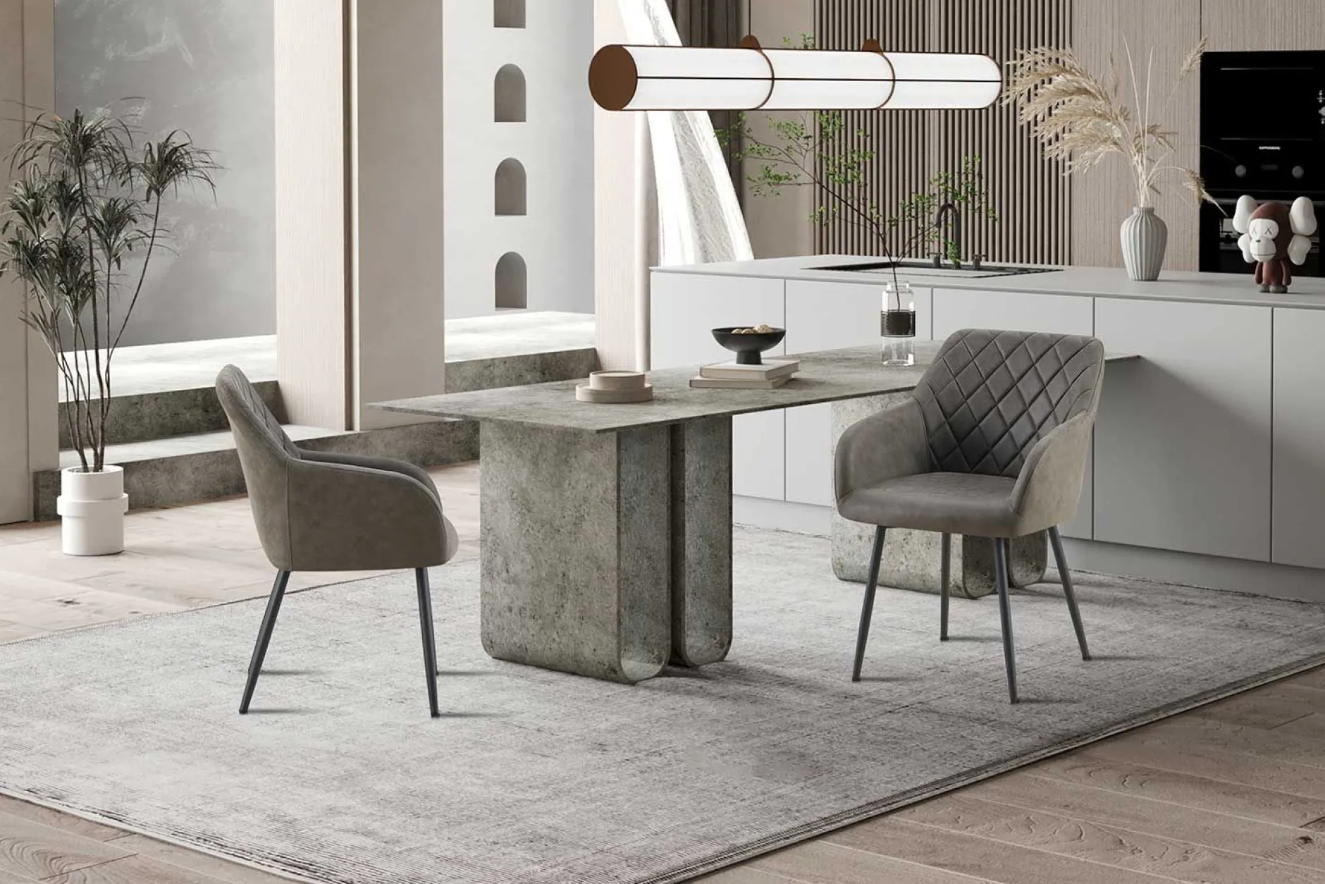 Stuhl Evita | 56 x 62 x 82 cm | Grau