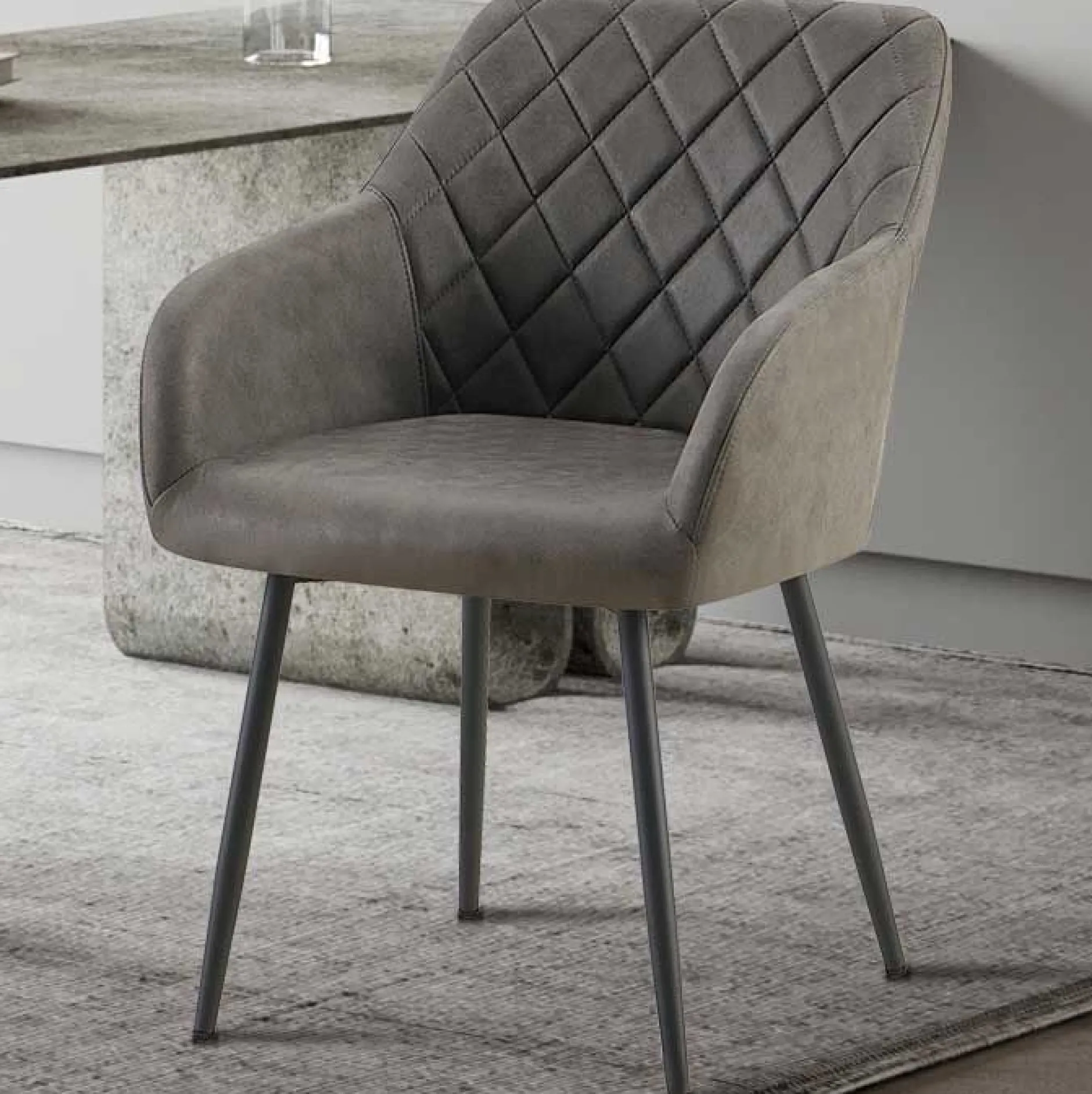 Stuhl Evita | 56 x 62 x 82 cm | Grau