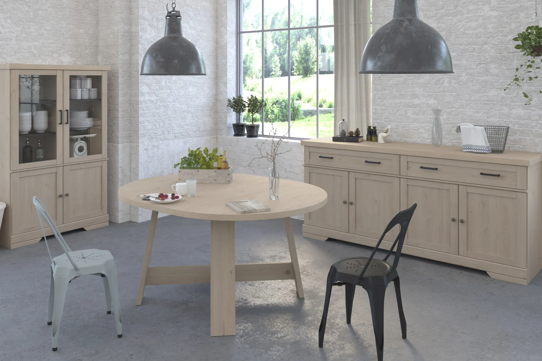 Stuhl Industry - grau