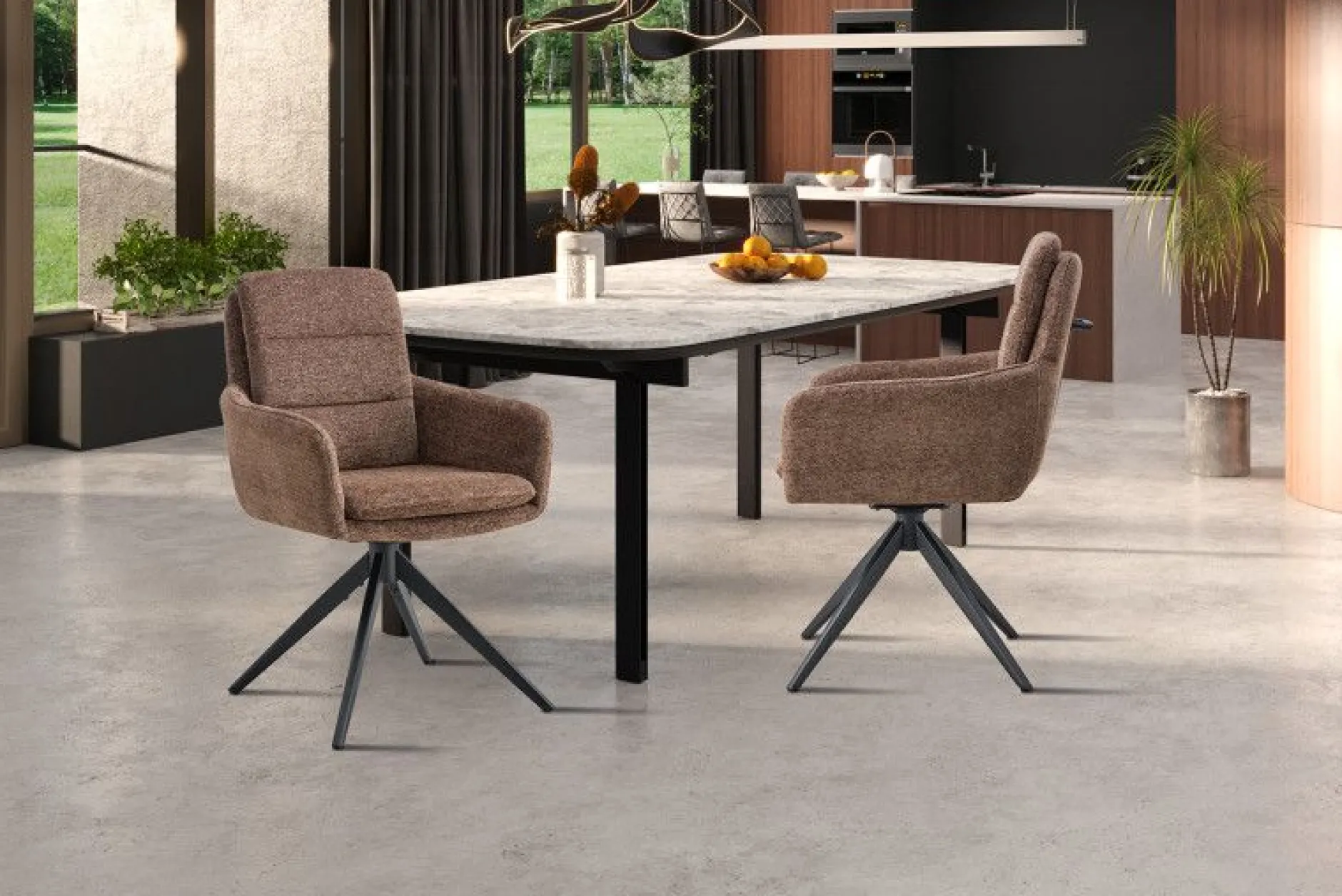 Stuhl Isolde | 59 x 65 x 93 cm | Braun