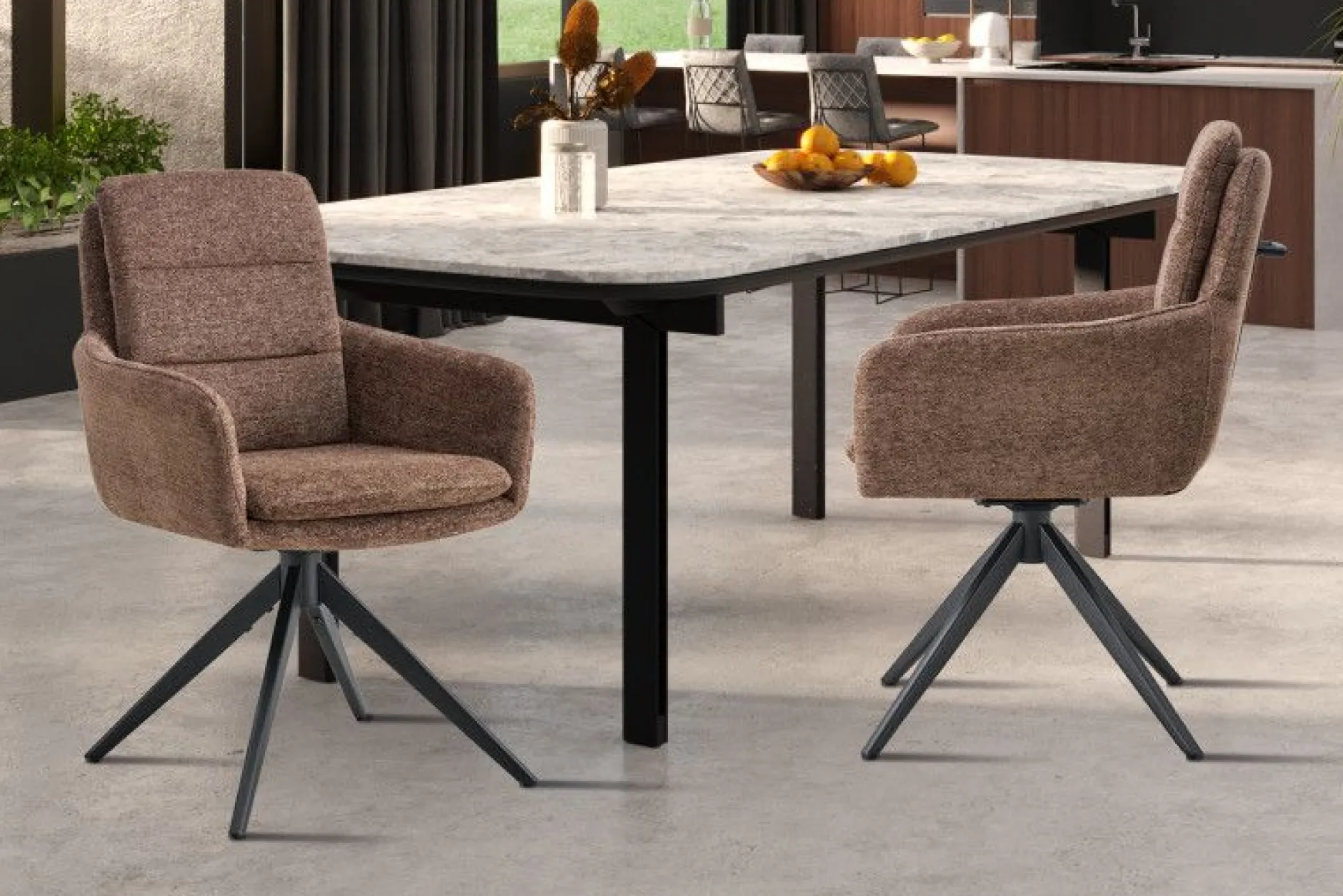 Stuhl Isolde | 59 x 65 x 93 cm | Braun