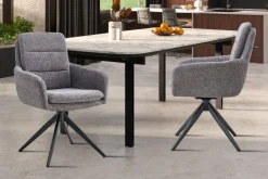 Stuhl Isolde | 59 x 65 x 93 cm | Dunkelgrau