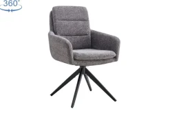 Stuhl Isolde | 59 x 65 x 93 cm | Dunkelgrau