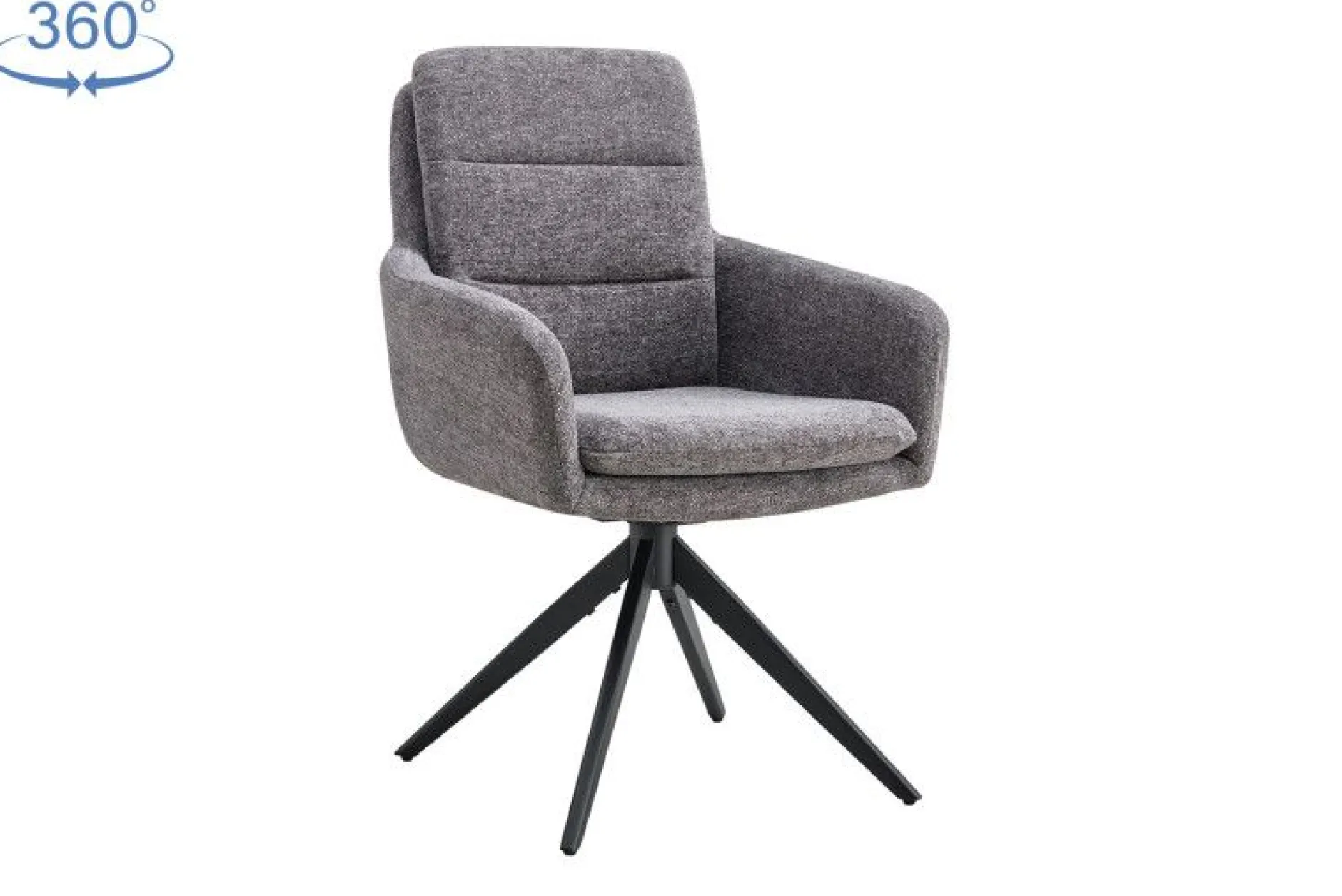 Stuhl Isolde | 59 x 65 x 93 cm | Dunkelgrau