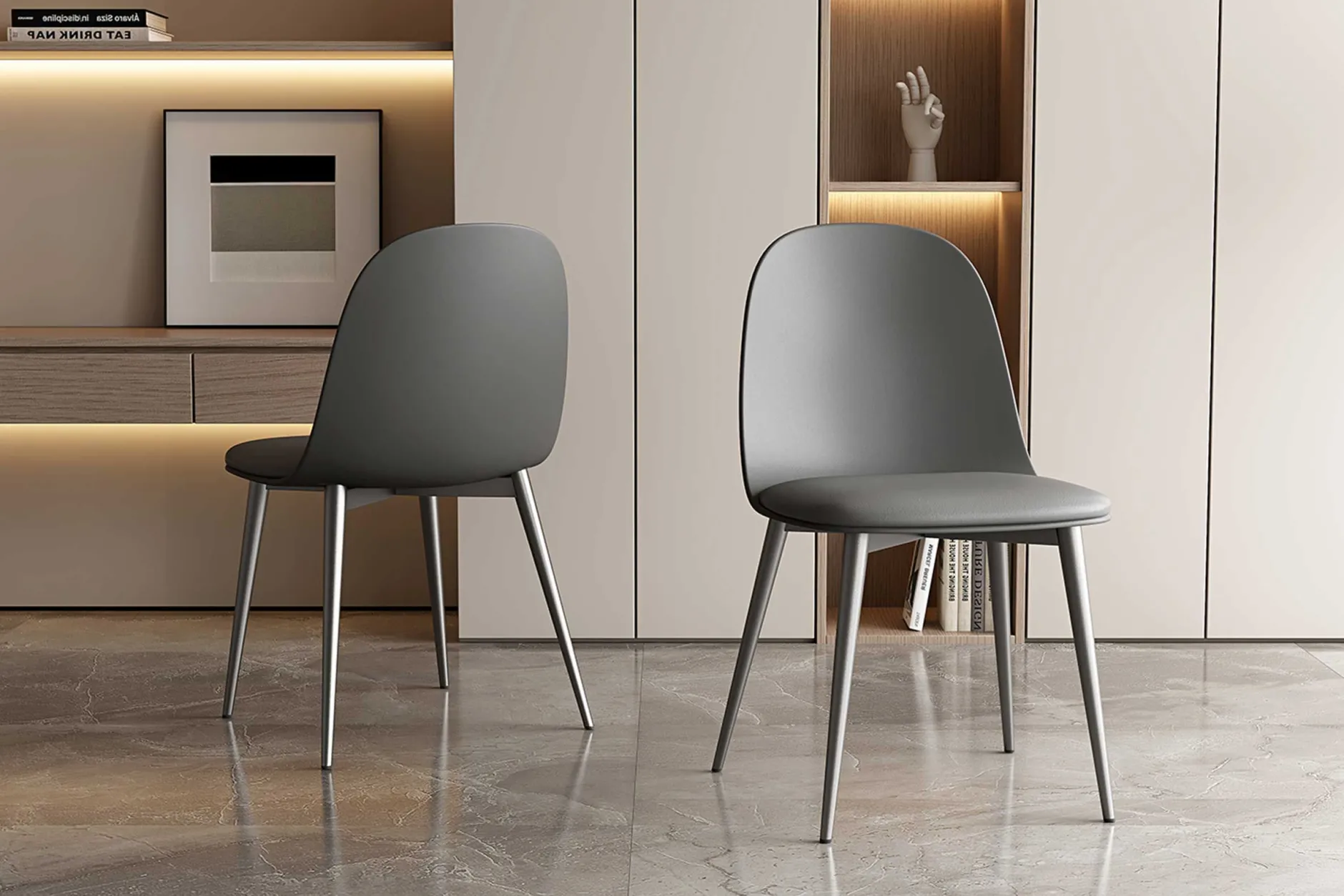 Stuhl Jasmin | 51 x 44 x 81 cm | Grau