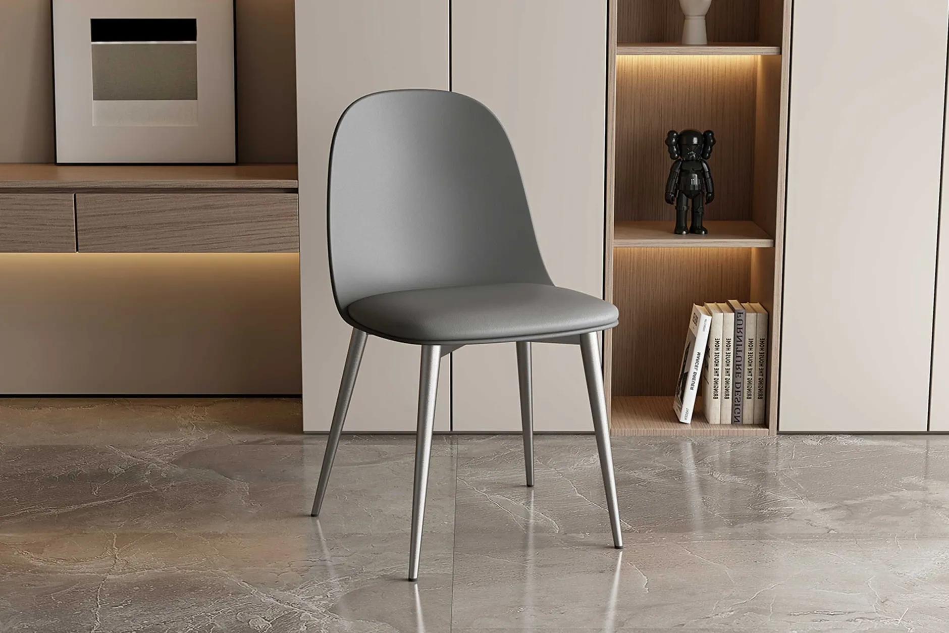 Stuhl Jasmin | 51 x 44 x 81 cm | Grau