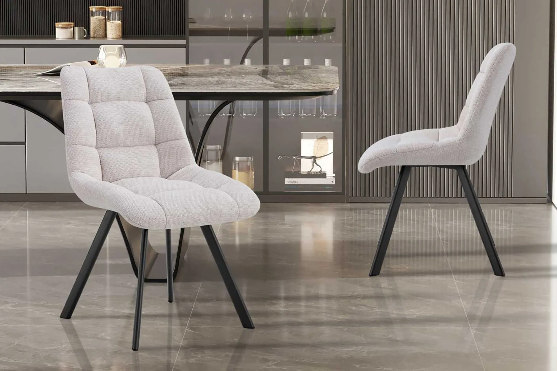Stuhl Lizzy | 52 x 62 x 89 cm | Beige