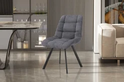 Stuhl Lizzy | 52 x 62 x 89 cm | Dunkelgrau