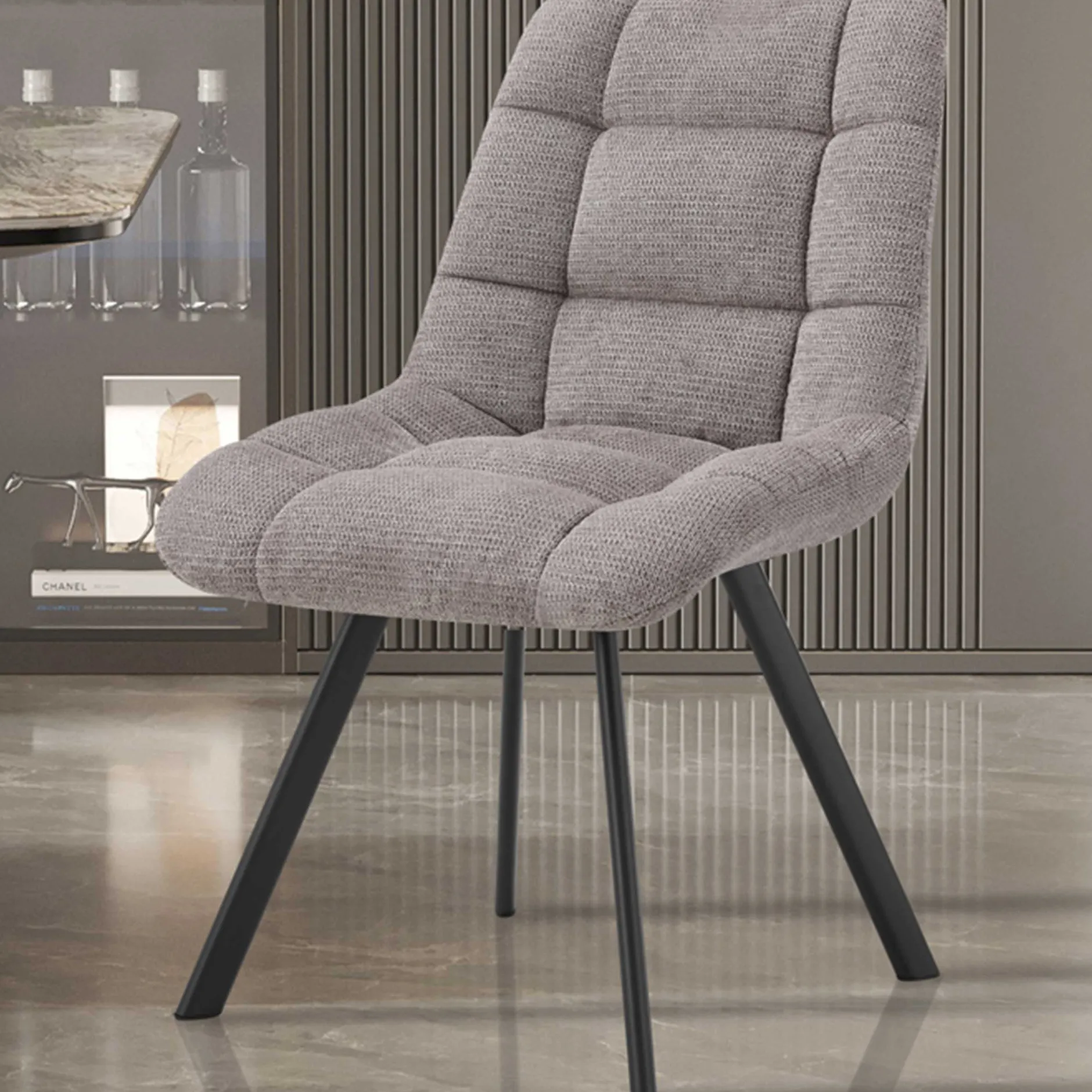 Stuhl Lizzy | 52 x 62 x 89 cm | Grau