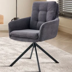 Stuhl Luna | 61 x 67 x 92 cm | Dunkelgrau