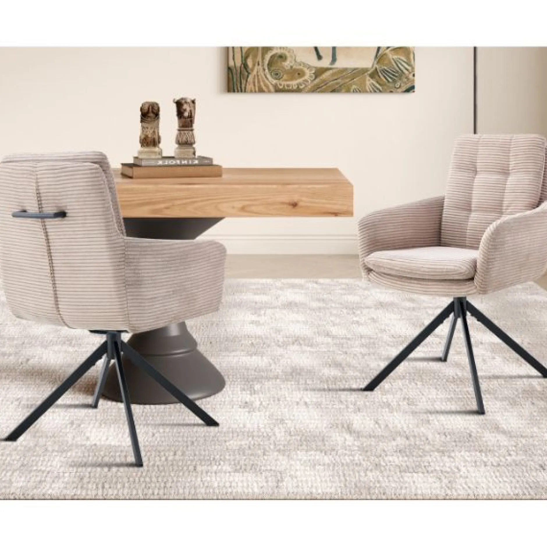 Stuhl Luna | 61 x 67 x 92 cm | Farbe Sand