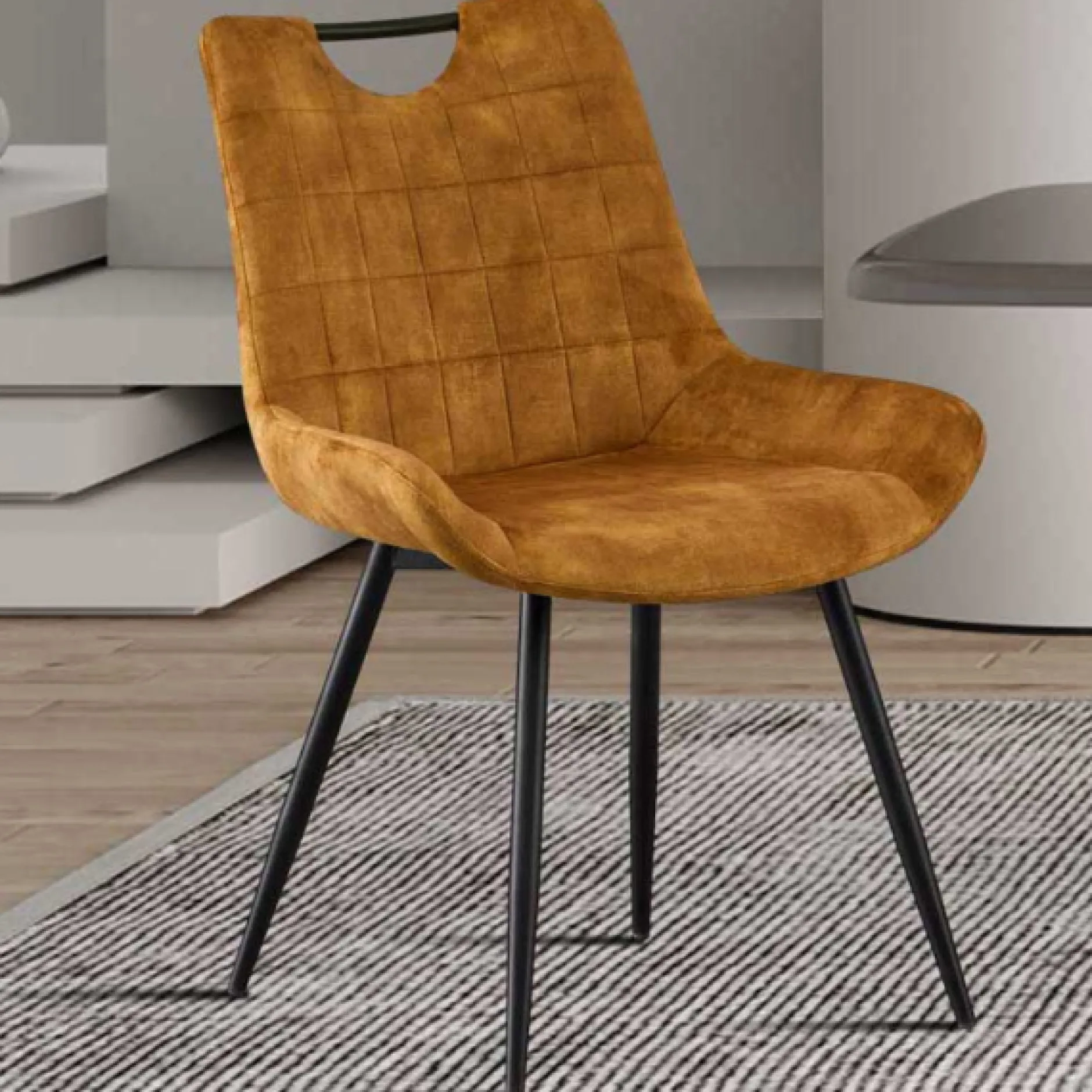 Stuhl Nina | 56 x 63 x 84 cm | Goldfarben