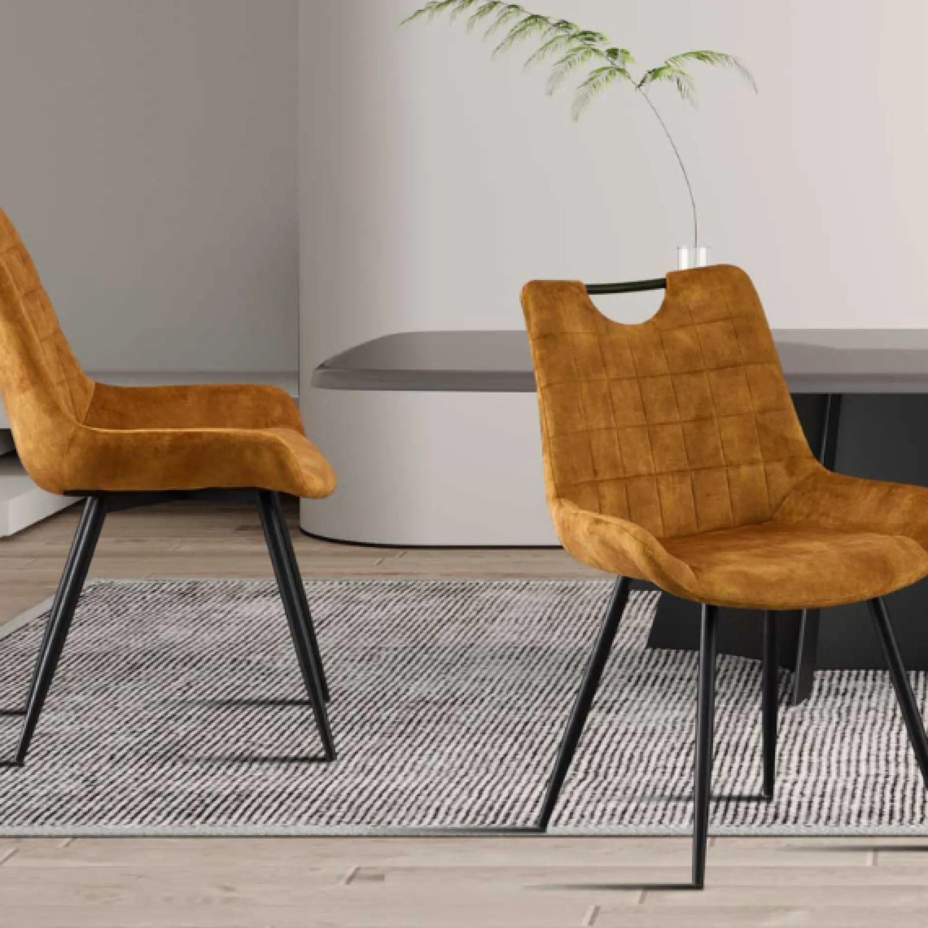 Stuhl Nina | 56 x 63 x 84 cm | Goldfarben